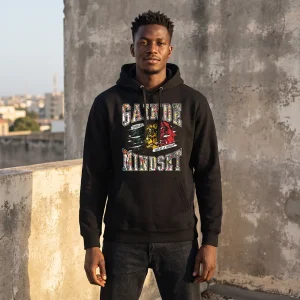 hoodie gainde mainset senegal black streetwear mode